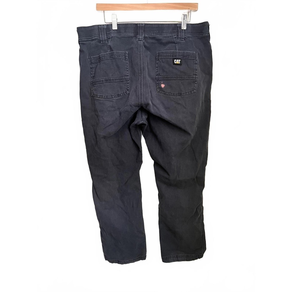 CAT Caterpillar Mens‎ Work Pants 38x32 Charcoal Gray Canvas Utility Trousers
